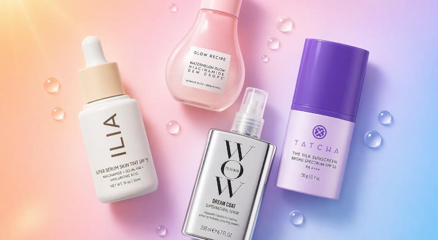 Summer beauty essentials including SPF, glow skincare, lightweight base and humidity-proof haircare from Tatcha, Glow Recipe, ILIA and Color Wow Summer beauty essentials including SPF, glow skincare, lightweight base and humidity-proof haircare from Tatcha, Glow Recipe, ILIA and Color Wow